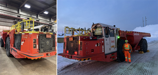 New Sandvik TH430 – 30 tonne haul truck, delivered to the Hemlo Mine